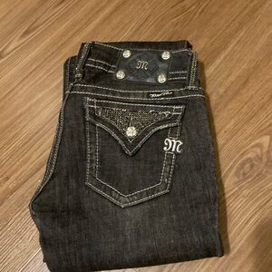 Black denim size 27 Miss Me Jeans